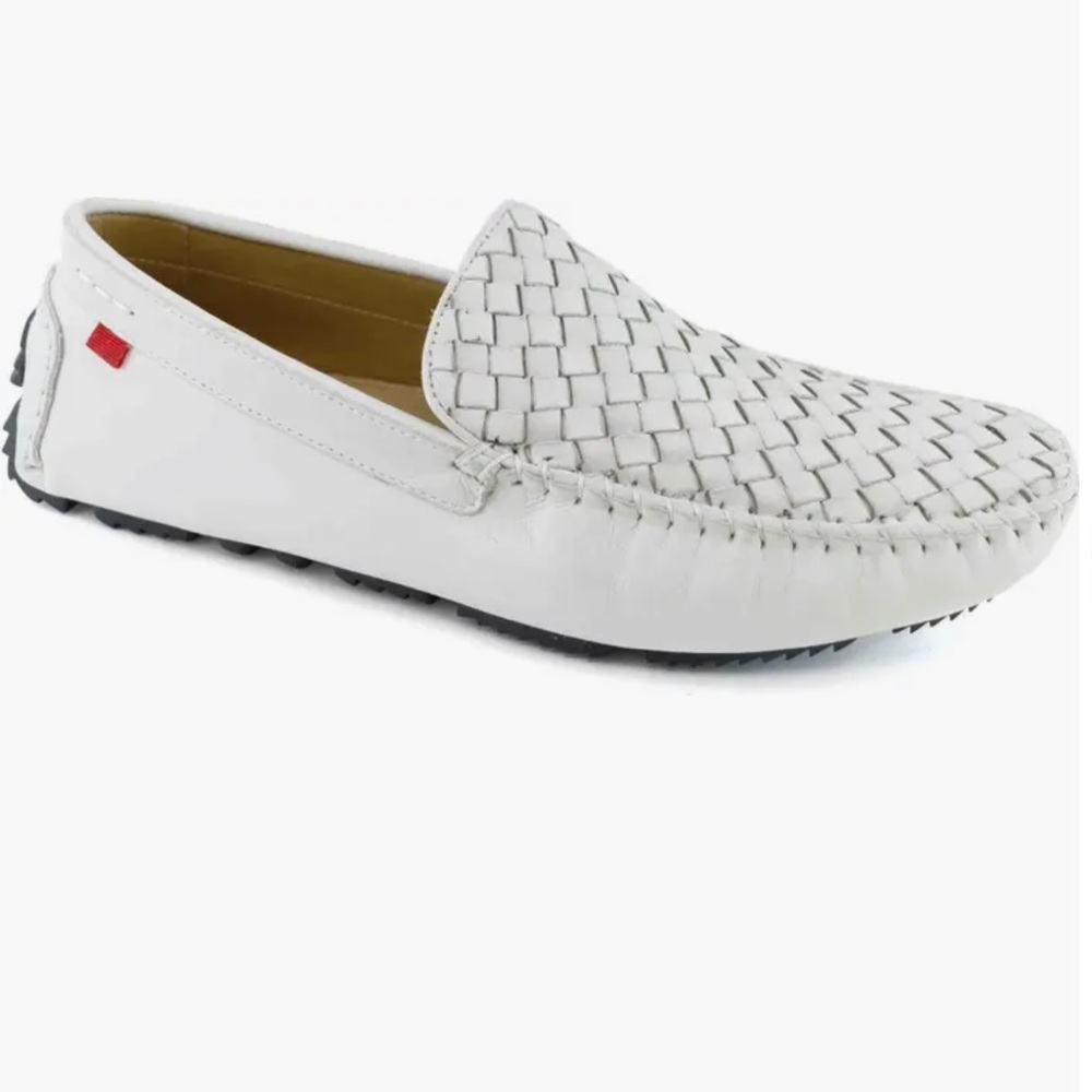 Marc Joseph Spring Street Woven Leather Driving Loafer